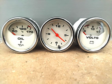 CLASSIC MINI COOPER S GENUINE ROVER OE MAGNOLA TIME VOLTS OIL GAUGES NOS DIALS
