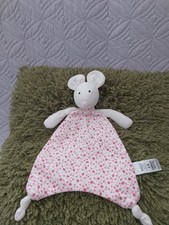 M&S MARKS AND SPENCER MOUSE FLORAL BLANKIE COMFORTER PLUSH SOFT TOY A1 SOOTHER 