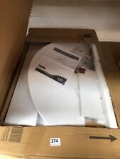 TV STAND Hom Com 835 319 OVAL TV White Stand