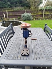 Hand crank pillar drill Press small watch makers ? Clock Model Cast Iron Vintage