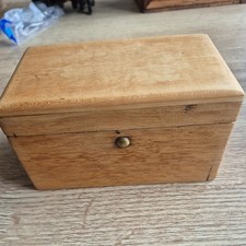 Antique Small Pine Tea Caddy