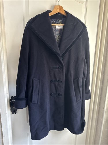 Virgin wool navy coat jobis - navy,