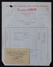 Billhead Invoice PARIS 1959