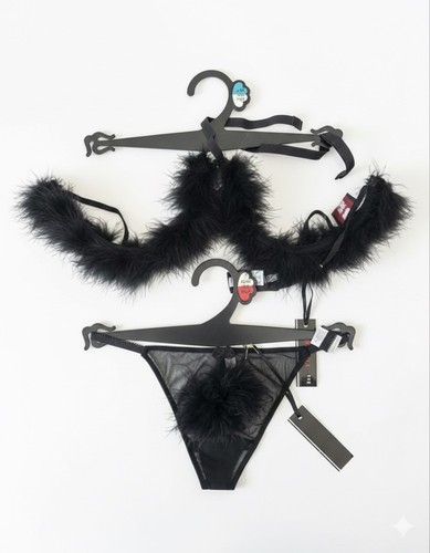 Sexy black marabou - sexy, feather