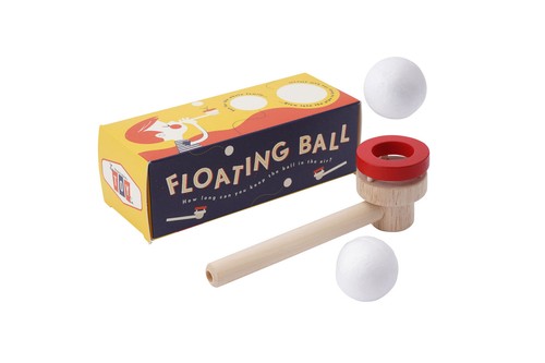 Wooden floating blow pipe with - pipe,