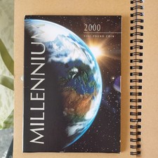 Royal Mint Millennium 2000 £5 Coin celebrating dawn of NEW Millennium coin pack