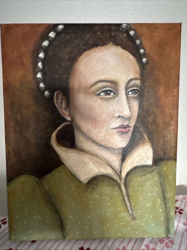 Original art anne boleyn tudor - original,