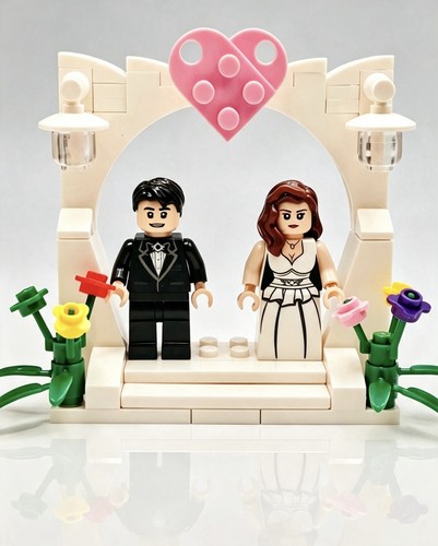 Wedding archway mini - wedding, mini-figure
