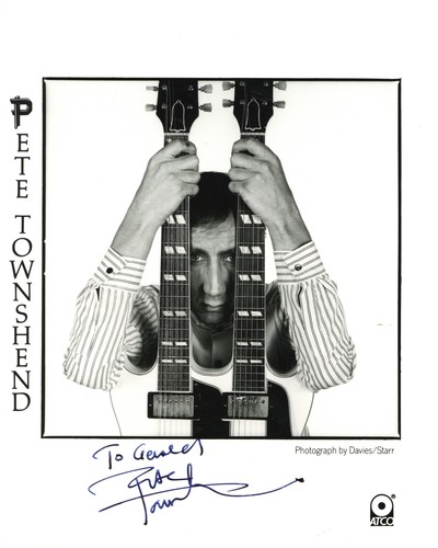 Pete townshend signed - pete,