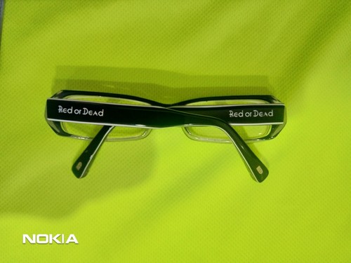 Designer glasses red dead - glasses:, or