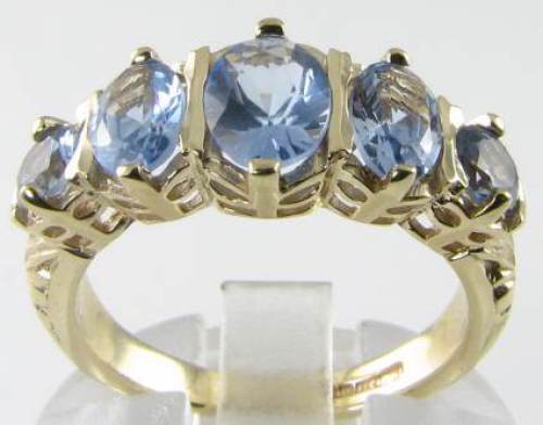 Large 9ct gold aquamarine - large,