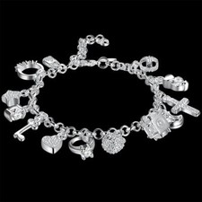 Plata 925 Joyas Pulseras de