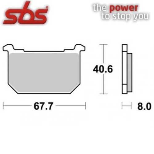 Pair brake pads - pads, sbs