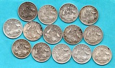 Australia silver sixpence - 14,