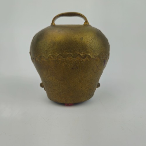 Vintage brass cow bell - brass,