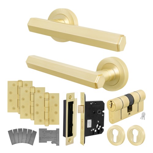 Satin brass internal door - brass,