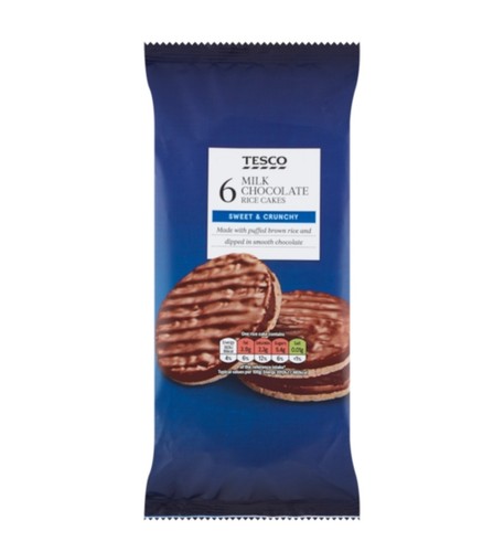 Tesco rice cakes milk - rice,
