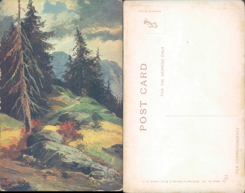 Forest landscape painting