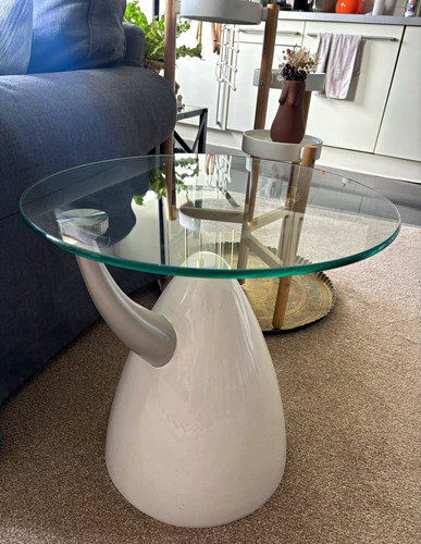 Round glass coffee - round,