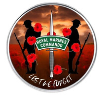 Royal Marines Commando remembrance lest we forget lapel pin badge 25mm