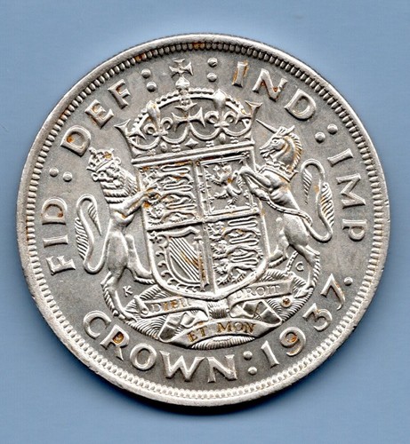 1937 silver crown coin - 1937,