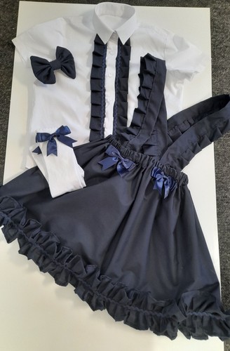 Girls handmade school - girls, outfit