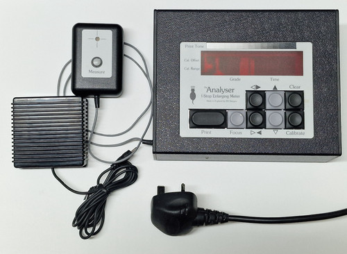 The analyser stop enlarging - analyser, f-stop