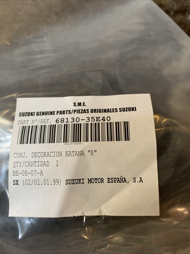 Genuine suzuki nos - nos, katana