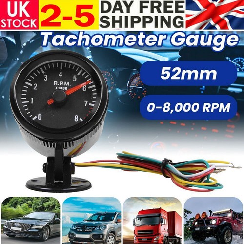 12v 52mm car tachometer - 52mm,