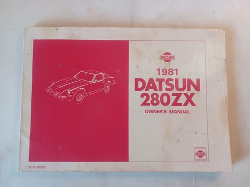 1981 datsun 280zx owner - 280zx, owner's