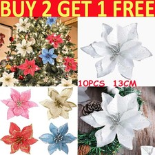 10X Christmas Large Poinsettia