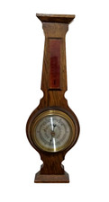 Vintage English  Oak Barometer