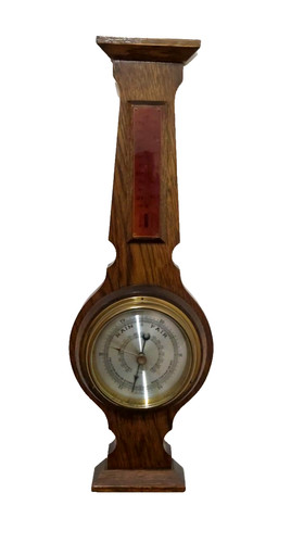 Vintage english oak - english, barometer