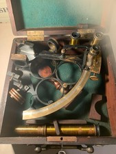 Mahogany Cased Brass Sextant
