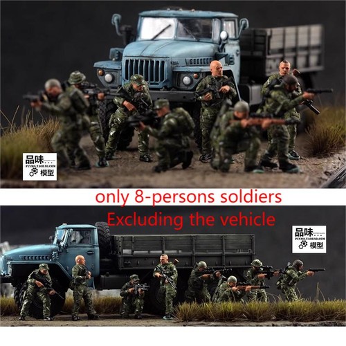 Painted 8 persons - 1/72, 8-persons