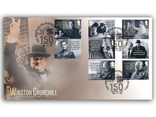 2024 winston churchill - winston, fdc