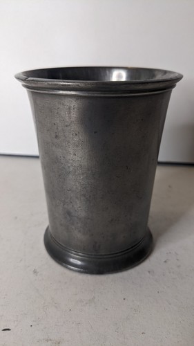 Vintage pewter pint glass - pewter,