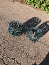 plastic coated wire fencing 2 part rolls LAWN EDGING  BARGAIN 9 INCH