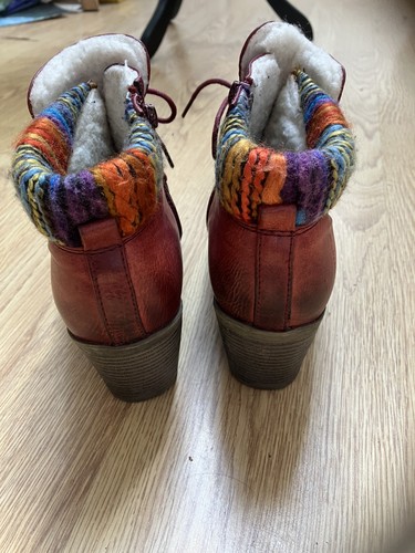 Reiker red ankle boots size - reiker,