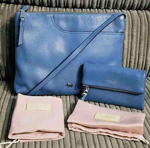 Radley blue leather pockets - radley,