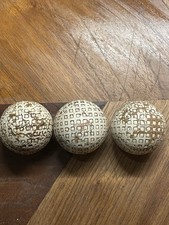 Antique Golf Balls 3x Rare