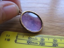 Antique 9ct 375 Victorian Rosy Gold Double Photo Locket Pendant 3.16g
