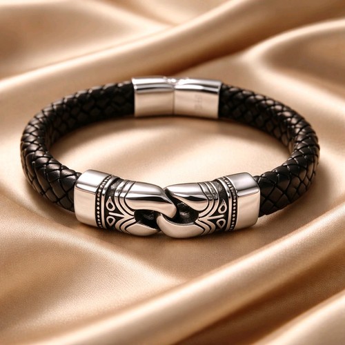 Men bracelet knot leather - bracelet,,