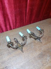 Pair Of Vintage French Brass