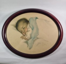 Early 20th Century Print A Little Bit Of Heaven Bessie Pease Gutmann Framed Baby