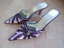 LADIES NEXT PINK SEQUINS OPEN