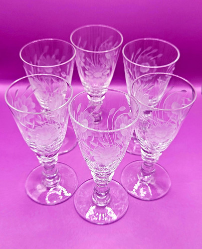 Set clear cut glass - clear,