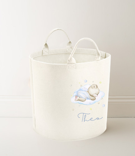 Personalised blue teddy toy - teddy,