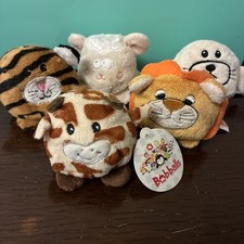 Bobballs plush giraffe, seal