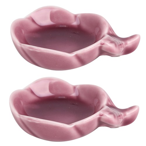 2pcs rose gold ceramic plum - 2pcs,